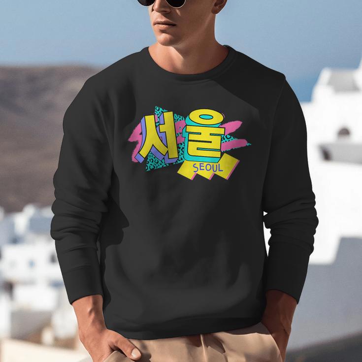 Rad Retro Seoul 90s Style Vintage South Korea 90s Nostalgia Unisex Sweatshirt