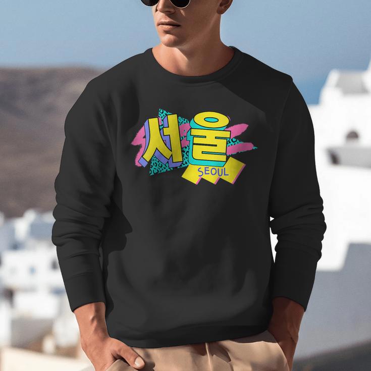 Rad Retro Seoul 90s Style Vintage South Korea 90s Nostalgia Unisex Sweatshirt Rad Retro Seoul 90s Style Vintage South Korea 90s Nostalgia Unisex Sweatshirt