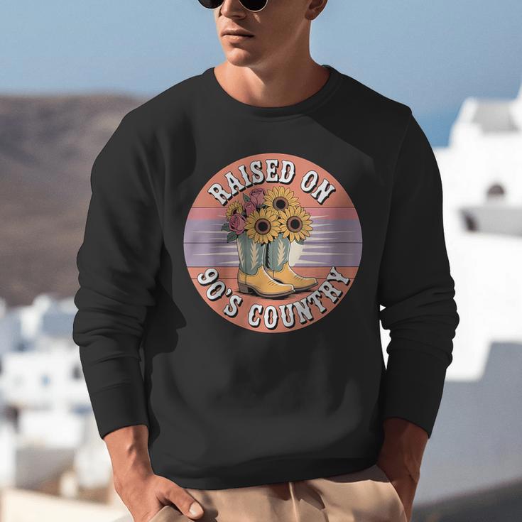 Raised On 90’s Country Women Retro Western Music Nostalgia Unisex Sweatshirt Raised On 90’s Country Women Retro Western Music Nostalgia Unisex Sweatshirt