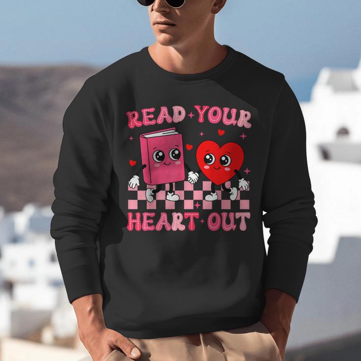 Read Your Heart Out Cute Reading Book Lover Unisex Sweatshirt