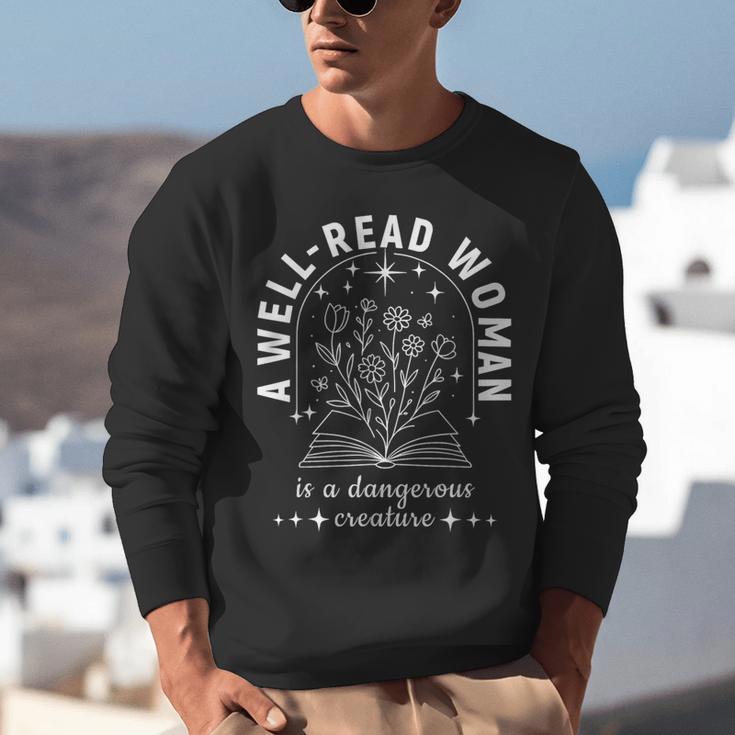 A Well Read Woman Book Lover Literary Quote Unisex Sweatshirt