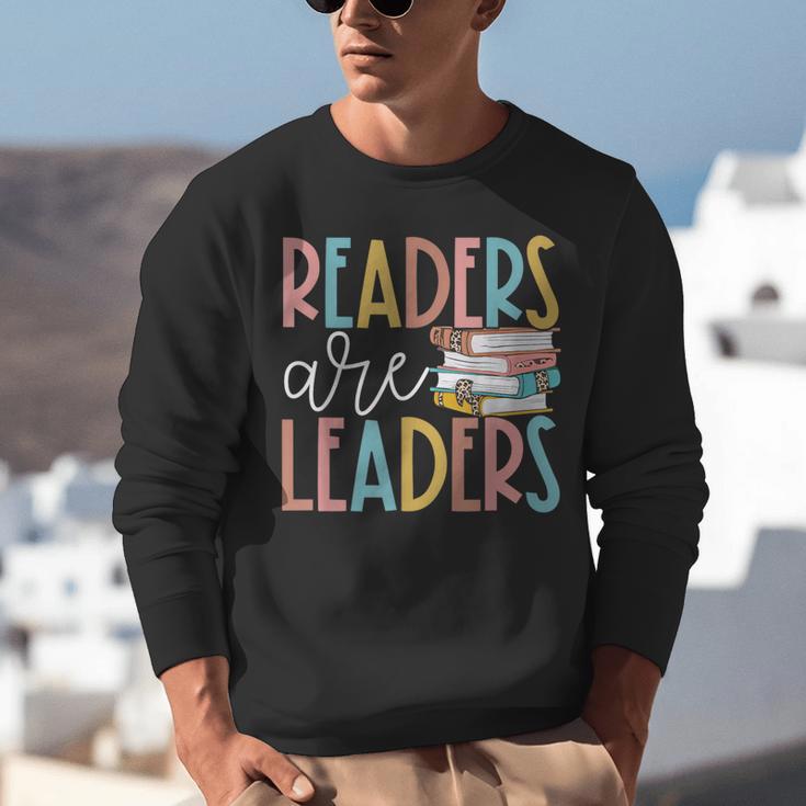 Readers Are Leaders Reading Book Lovers Teacher Women Kids Unisex Sweatshirt Readers Are Leaders Reading Book Lovers Teacher Women Kids Unisex Sweatshirt