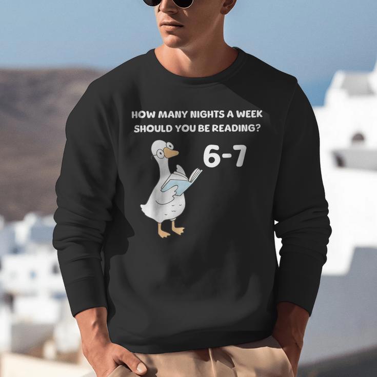 Reading 6-7 Silly Goose Read Books Bookish Bookworm Unisex Sweatshirt Reading 6-7 Silly Goose Read Books Bookish Bookworm Unisex Sweatshirt