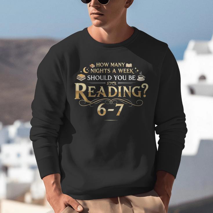 Reading 6–7 Teacher Librarian English Book Lover Quote Unisex Sweatshirt