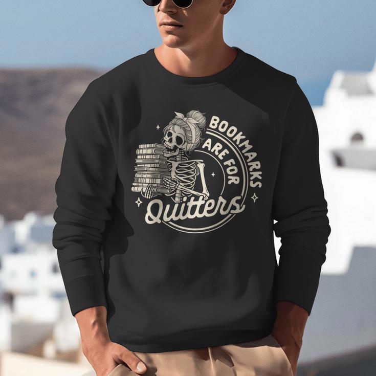 Reading Book Bookish Book Club Bookmarks Are For Quitters Unisex Sweatshirt Reading Book Bookish Book Club Bookmarks Are For Quitters Unisex Sweatshirt