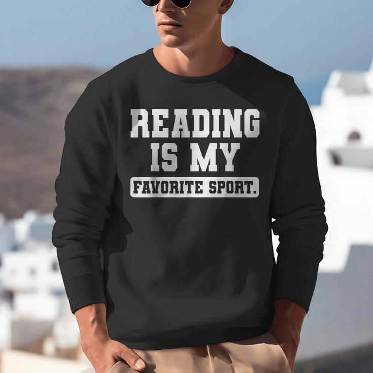 Reading Is My Favorite Sport Book Lover Reader Unisex Sweatshirt