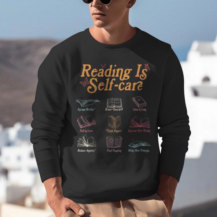 Reading Is Self Care Mental Health Read More Book Unisex Sweatshirt Reading Is Self Care Mental Health Read More Book Unisex Sweatshirt