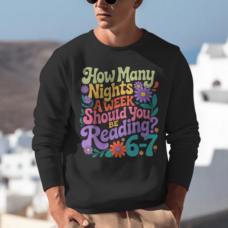 Reading Six Seven Meme Book Lover 67 Teacher 6 7 Unisex Sweatshirt Reading Six Seven Meme Book Lover 67 Teacher 6 7 Unisex Sweatshirt