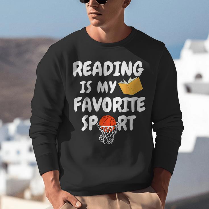 Reading Is My Tee Favorite Sport Basketball World Book Day Unisex Sweatshirt