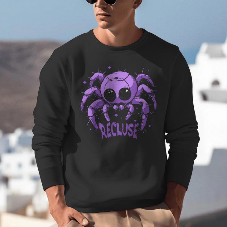 Recluse Pastel Goth Spider Shy Introvert Creepy Cute Kawaii Unisex Sweatshirt Recluse Pastel Goth Spider Shy Introvert Creepy Cute Kawaii Unisex Sweatshirt