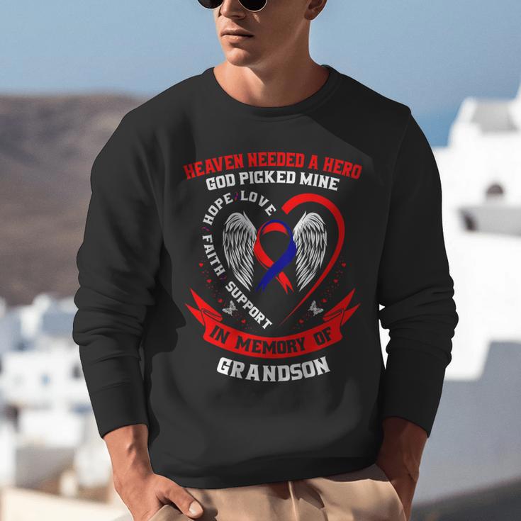 Red CHD Heart Disease Awareness Shirts In Memory Of Grandson Unisex Sweatshirt Red CHD Heart Disease Awareness Shirts In Memory Of Grandson Unisex Sweatshirt