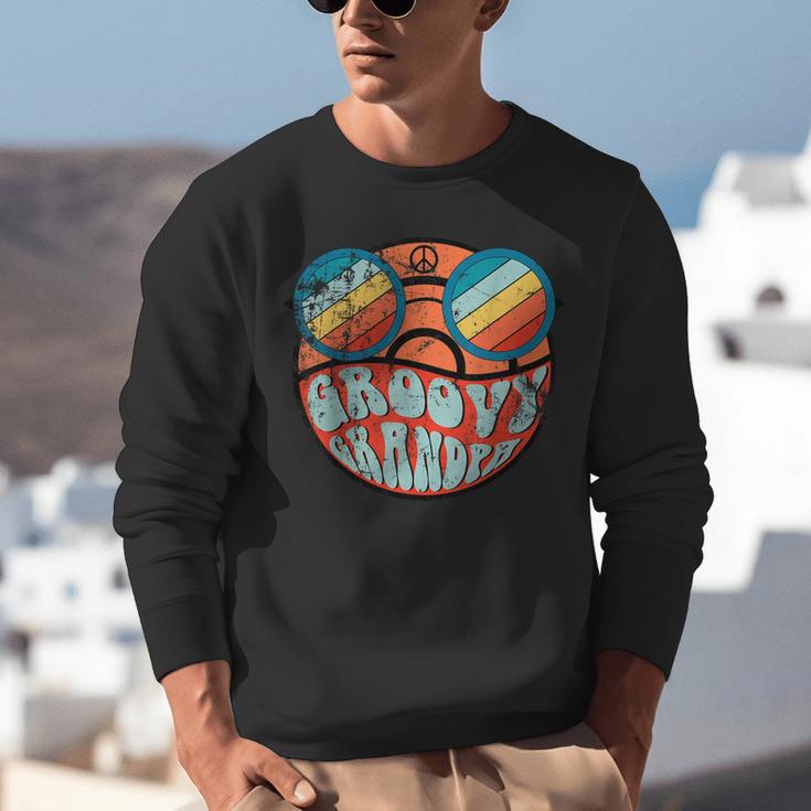 Retro 1970's Groovy Grandpa 70s Aesthetic Nostalgia Unisex Sweatshirt
