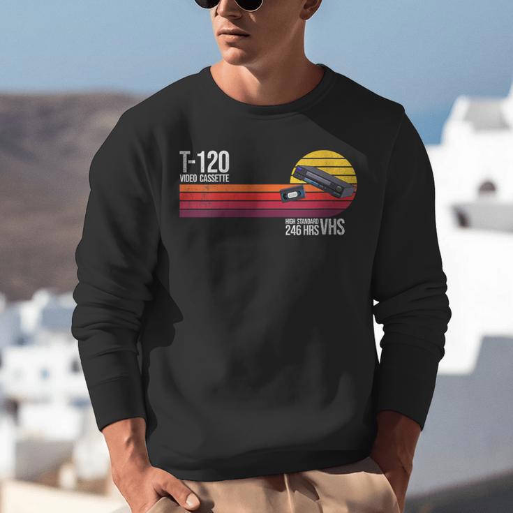 Retro 80's 90's Music Nostalgia Video Cassette Tape VHS Unisex Sweatshirt