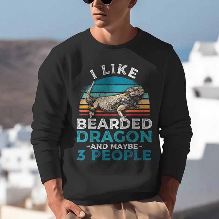 Retro Bearded Dragon Introvert For Lizard Lovers Unisex Sweatshirt Retro Bearded Dragon Introvert For Lizard Lovers Unisex Sweatshirt