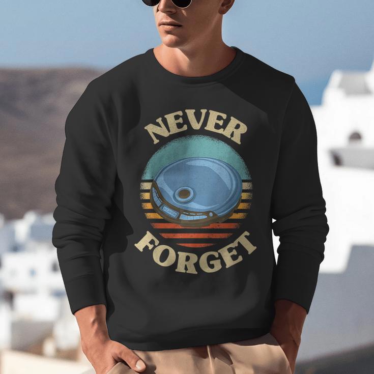 Retro CD Player Never Forget Nostalgia Vintage Unisex Sweatshirt Retro CD Player Never Forget Nostalgia Vintage Unisex Sweatshirt