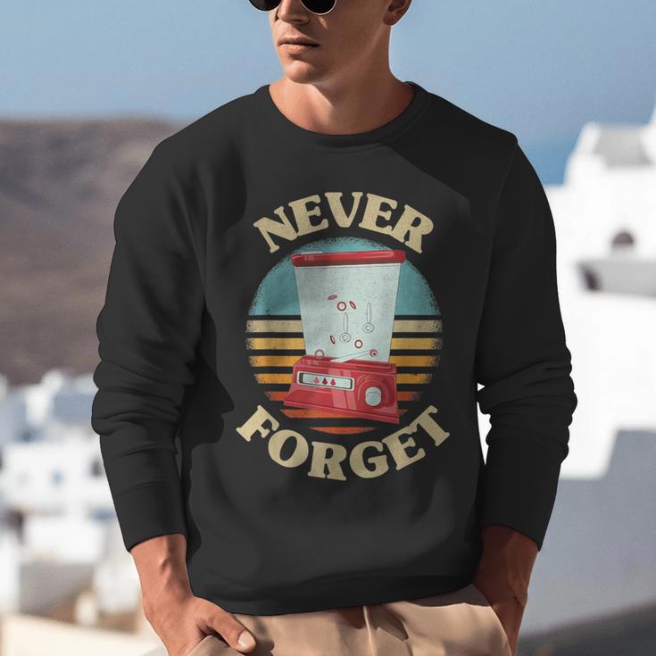Retro Gaming Never Forget Nostalgia Vintage Unisex Sweatshirt