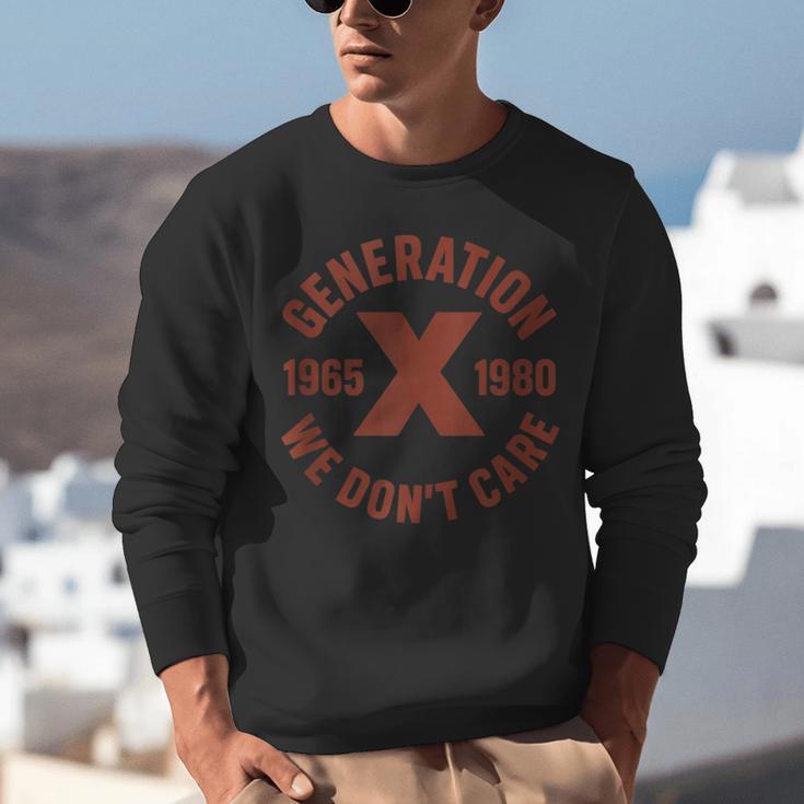 Retro Gen X 1965-1980 Sarcastic Nostalgia Graphic Unisex Sweatshirt Retro Gen X 1965-1980 Sarcastic Nostalgia Graphic Unisex Sweatshirt