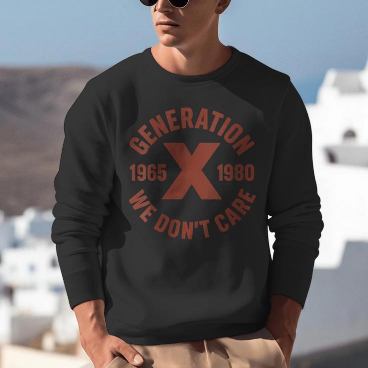 Retro Gen X 1965-1980 Sarcastic Nostalgia Graphic Unisex Sweatshirt Retro Gen X 1965-1980 Sarcastic Nostalgia Graphic Unisex Sweatshirt