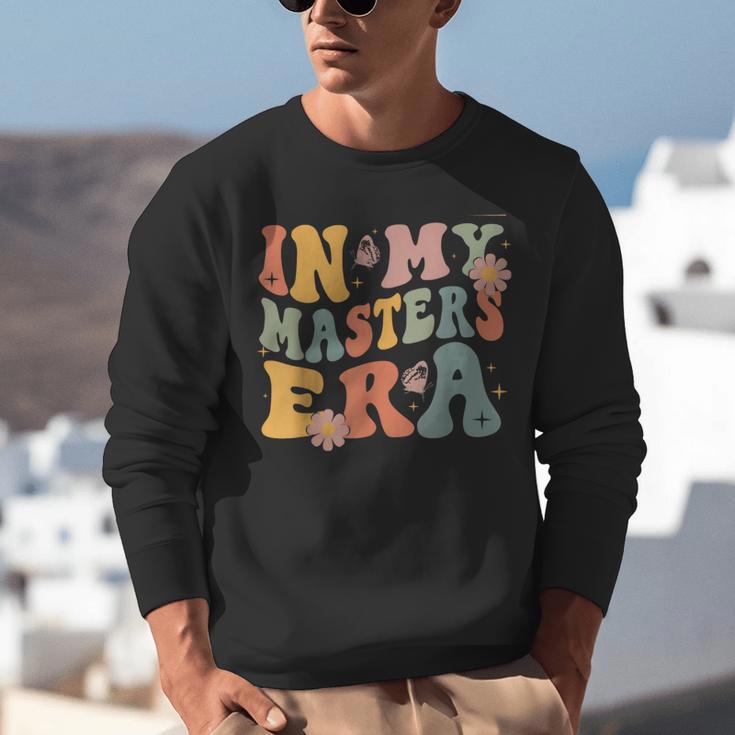 Retro Groovy In My Master's Degree Era Graduation Master Unisex Sweatshirt