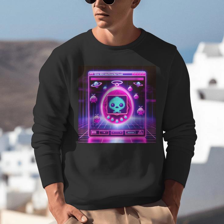 Retro Nostalgia Vaporwave- Error 404 Unisex Sweatshirt