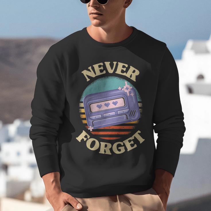 Retro Pager Never Forget Nostalgia Vintage Unisex Sweatshirt