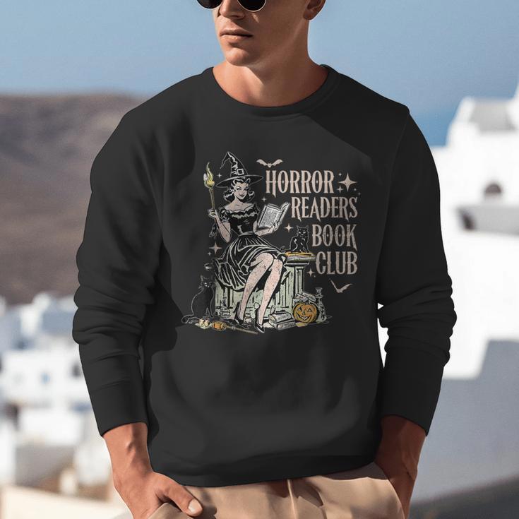 Retro Scary Horror Readers Book Club Spooky Halloween Unisex Sweatshirt Retro Scary Horror Readers Book Club Spooky Halloween Unisex Sweatshirt