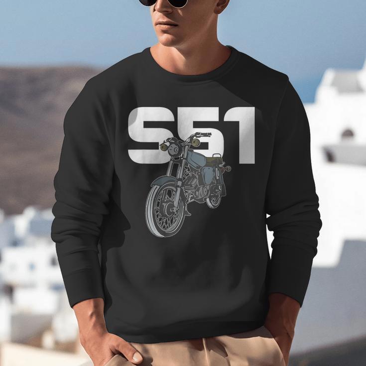 Retro Simme Moped Nostalgia Eastern Block Schwalbe Driver DDR Unisex Sweatshirt
