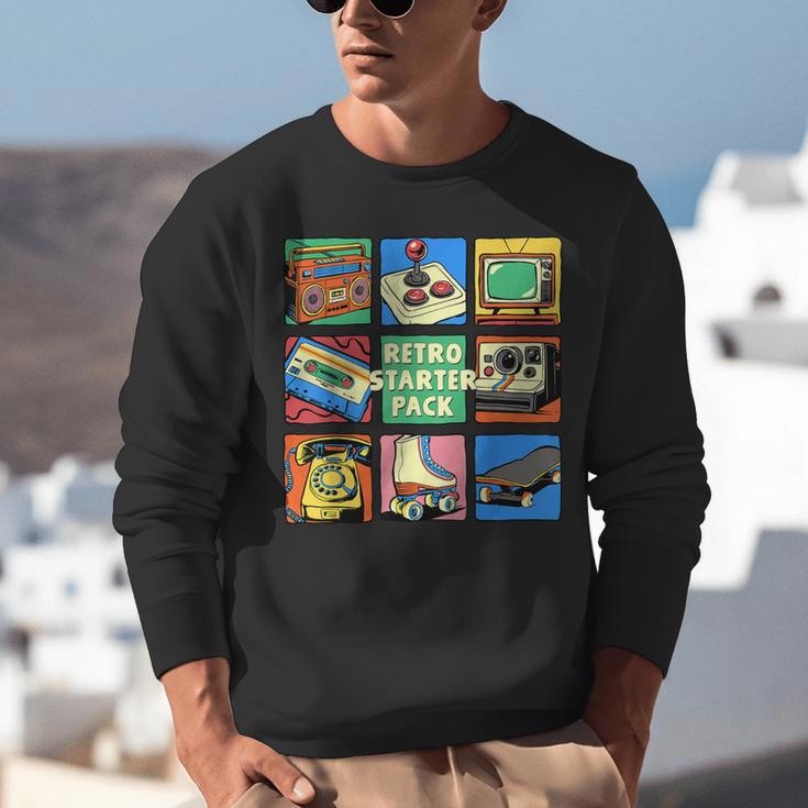 Retro Starter Pack 80s 90s Vintage Nostalgia Cassette Tape Unisex Sweatshirt Retro Starter Pack 80s 90s Vintage Nostalgia Cassette Tape Unisex Sweatshirt