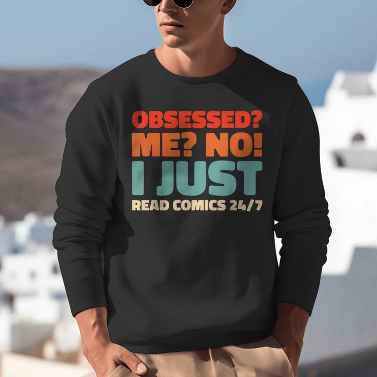 Retro Superheroes Art Graphic Novels Vintage Comic Books Unisex Sweatshirt Retro Superheroes Art Graphic Novels Vintage Comic Books Unisex Sweatshirt
