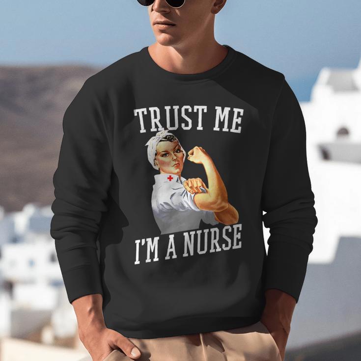 Rosie Riveter Nurse Shirt Nurse Graduation Shirt Unisex Sweatshirt