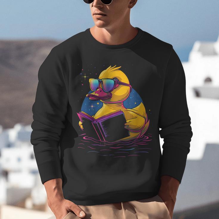 Rubber Duck Rubber Duckie Reading Book Rubber Duckling Unisex Sweatshirt Rubber Duck Rubber Duckie Reading Book Rubber Duckling Unisex Sweatshirt