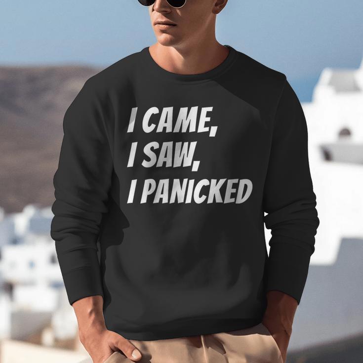I Came I Saw Meme For Anti Social And Introvert Unisex Sweatshirt I Came I Saw Meme For Anti Social And Introvert Unisex Sweatshirt