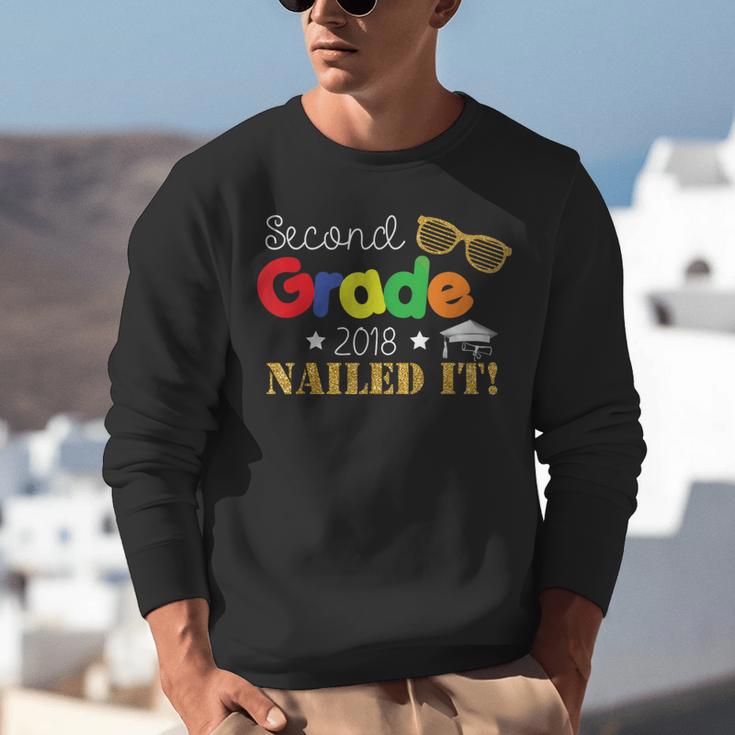 Second 2nd Grade 2018 Nailed It Graduation Shirt Unisex Sweatshirt