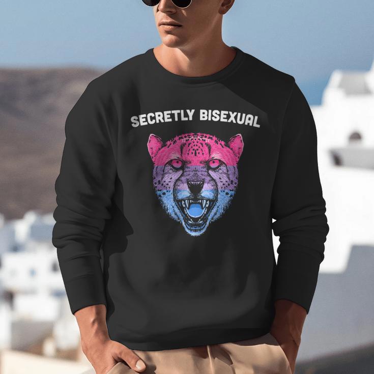 Secretly Bisexual Bi Introvert Bi Pride Antisocial LGBTQ Unisex Sweatshirt