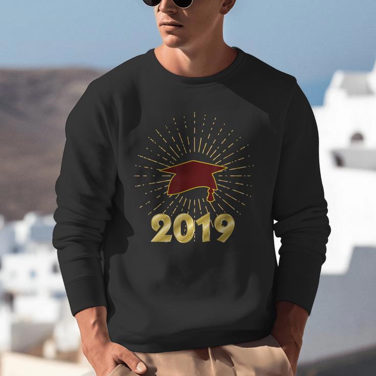 Senior 2019 Graduation Shirt Burgundy Gold Class Colors G23 Unisex Sweatshirt