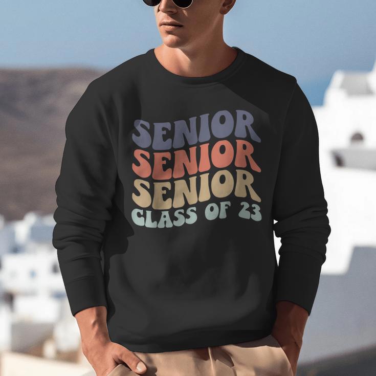 SENIOR 2023 Retro Class Of 2023 Seniors Graduation 23 Hippie Unisex Sweatshirt