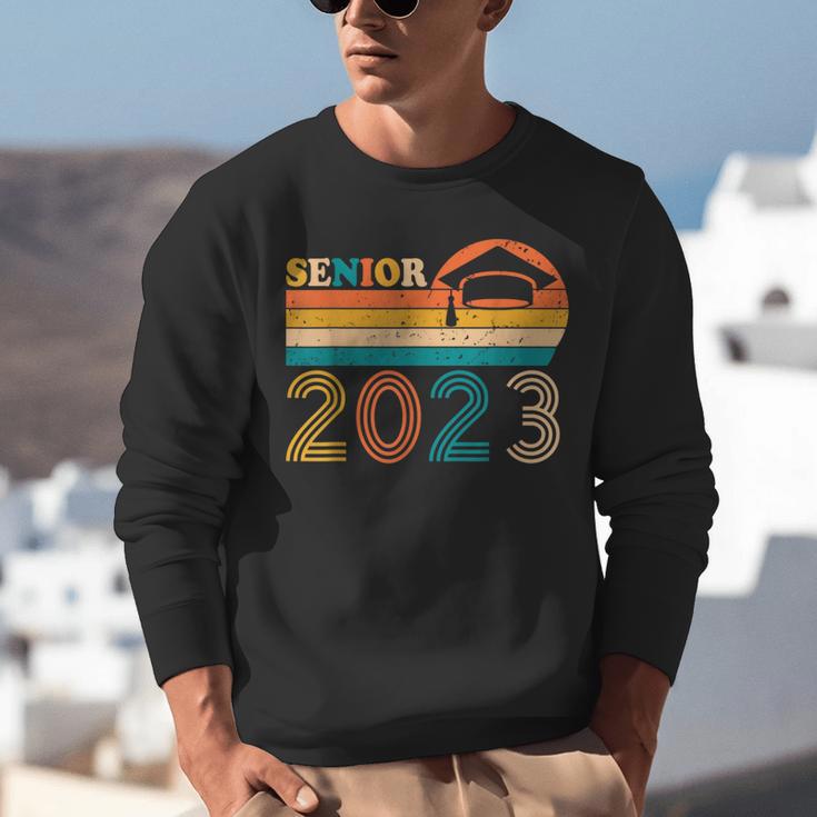 Senior 2023 Retro Class Of 2023 Seniors Graduation 23 Unisex Sweatshirt