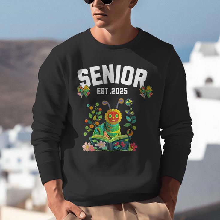 Senior 2025 Graduation Caterpillar For Kids Cute Coquette Unisex Sweatshirt