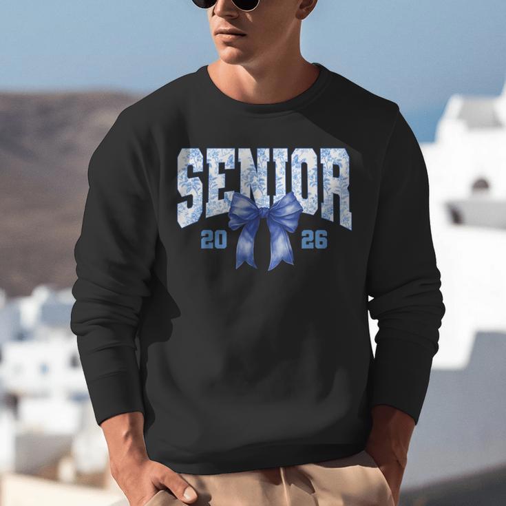 Senior 2026 Class Of 2026 Toile Coquette Bow Graduation 2026 Unisex Sweatshirt