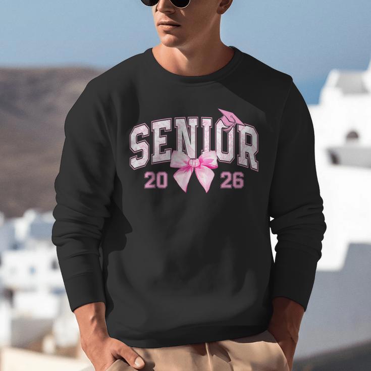 Senior 2026 Coquette Pink Bow Girls Class Of 2026 Graduation Unisex Sweatshirt