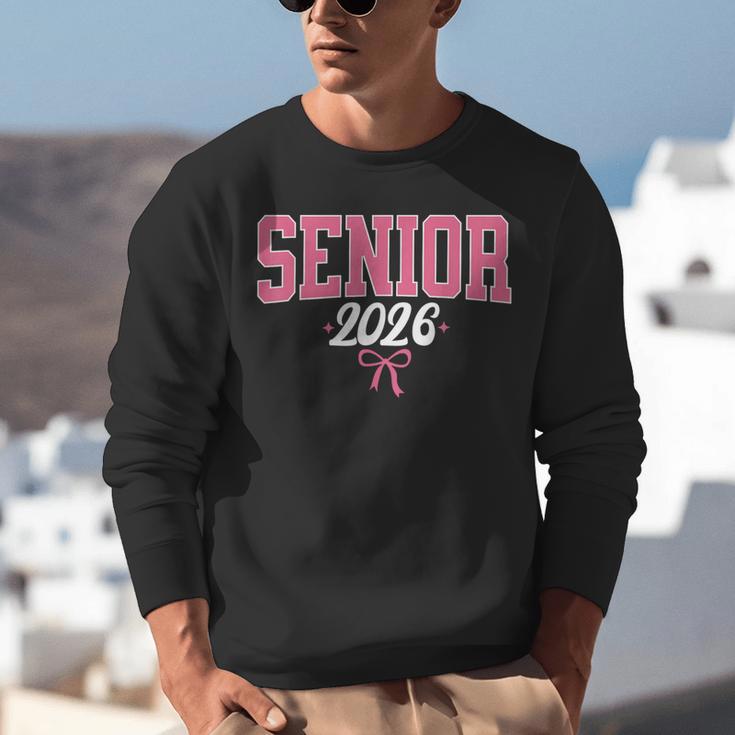 Senior 2026 Pink Coquette Bow Class Of 2026 Graduation Women Unisex Sweatshirt