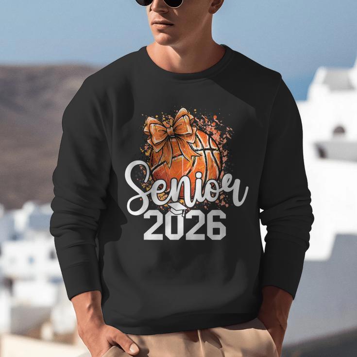 Senior Basketball Class Of 2026 Coquette Graduation Day Unisex Sweatshirt