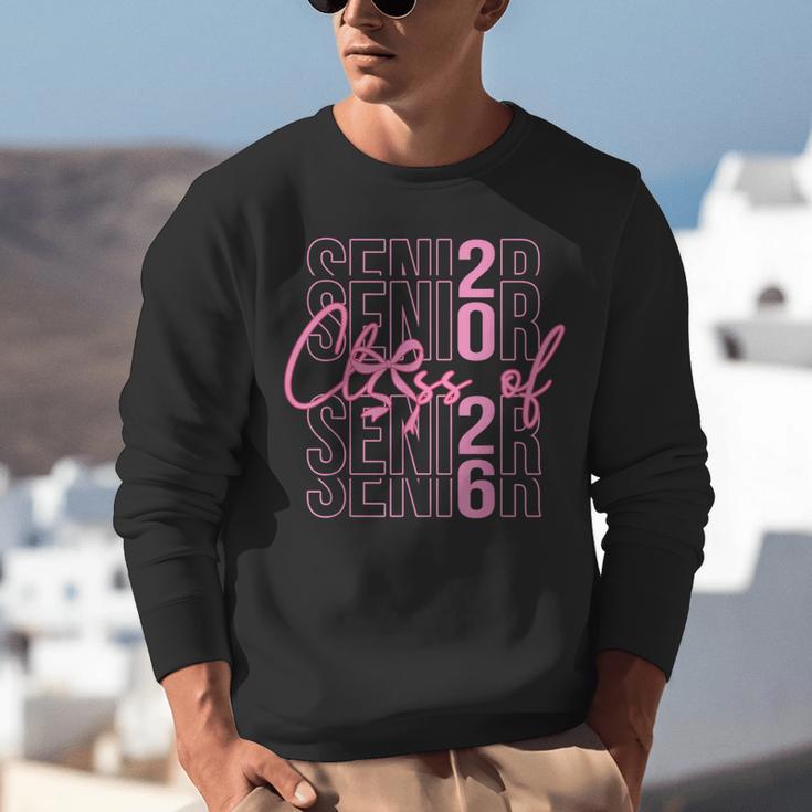 Senior Class Of 2026 Coquette Bow Graduation 2026 Girl Women Unisex Sweatshirt