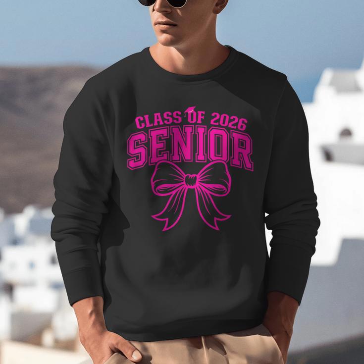 Senior Class Of 2026 Coquette Pink Bow Graduation 2026 Unisex Sweatshirt