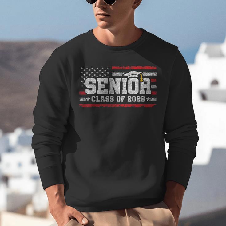 Senior Class 2026 Graduation American Flag Senior 2026 Unisex Sweatshirt