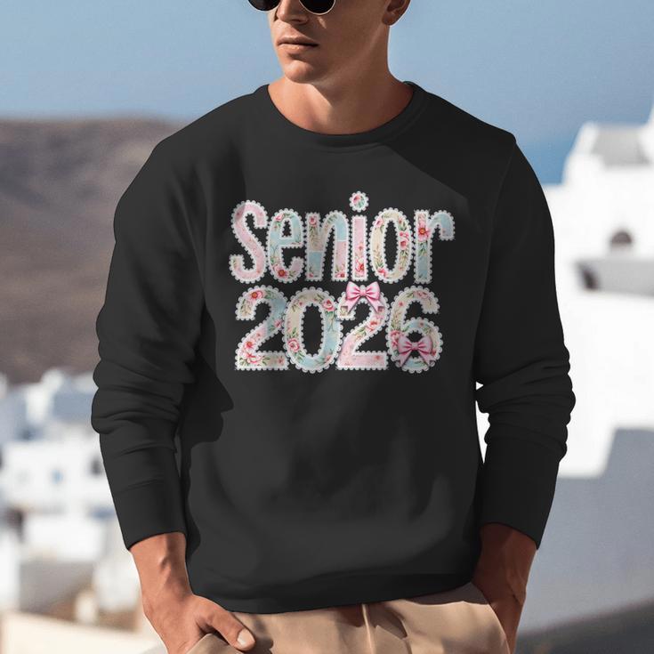 Senior Class Of 2026 Graduation 2026 Coquette Pink Bow Cute Unisex Sweatshirt