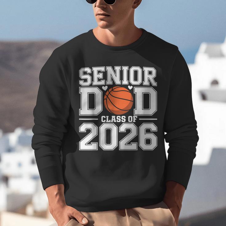 Senior Dad Class Of 2026 Cute Basketball Dad Graduation 2026 Unisex Sweatshirt