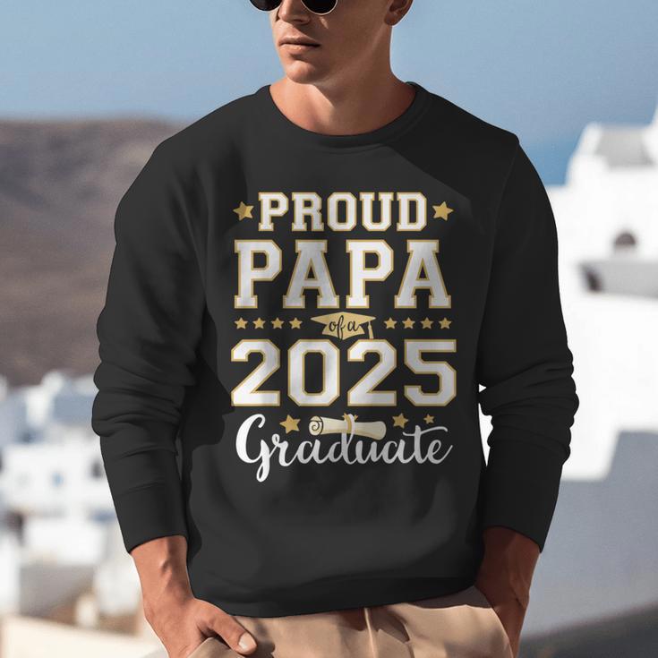 Senior Graduation Proud Papa 2025 Graduate Class Matching Unisex Sweatshirt