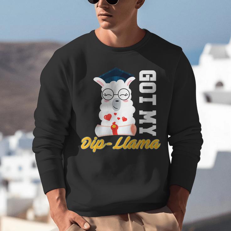 Senior Graduation TShirt 2019 Got My Dip-Llama Diploma Shirt Unisex Sweatshirt