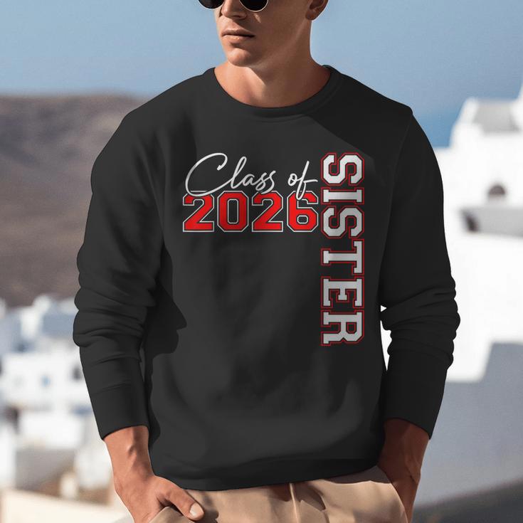 Senior Sister Class Of 2026 Proud Big Sis Graduation Family Unisex Sweatshirt